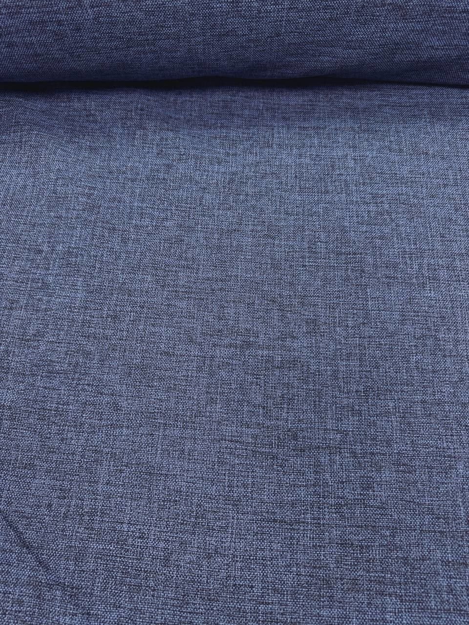 Koyu İndigo Siyah Döşemelik Keten Kumaş
