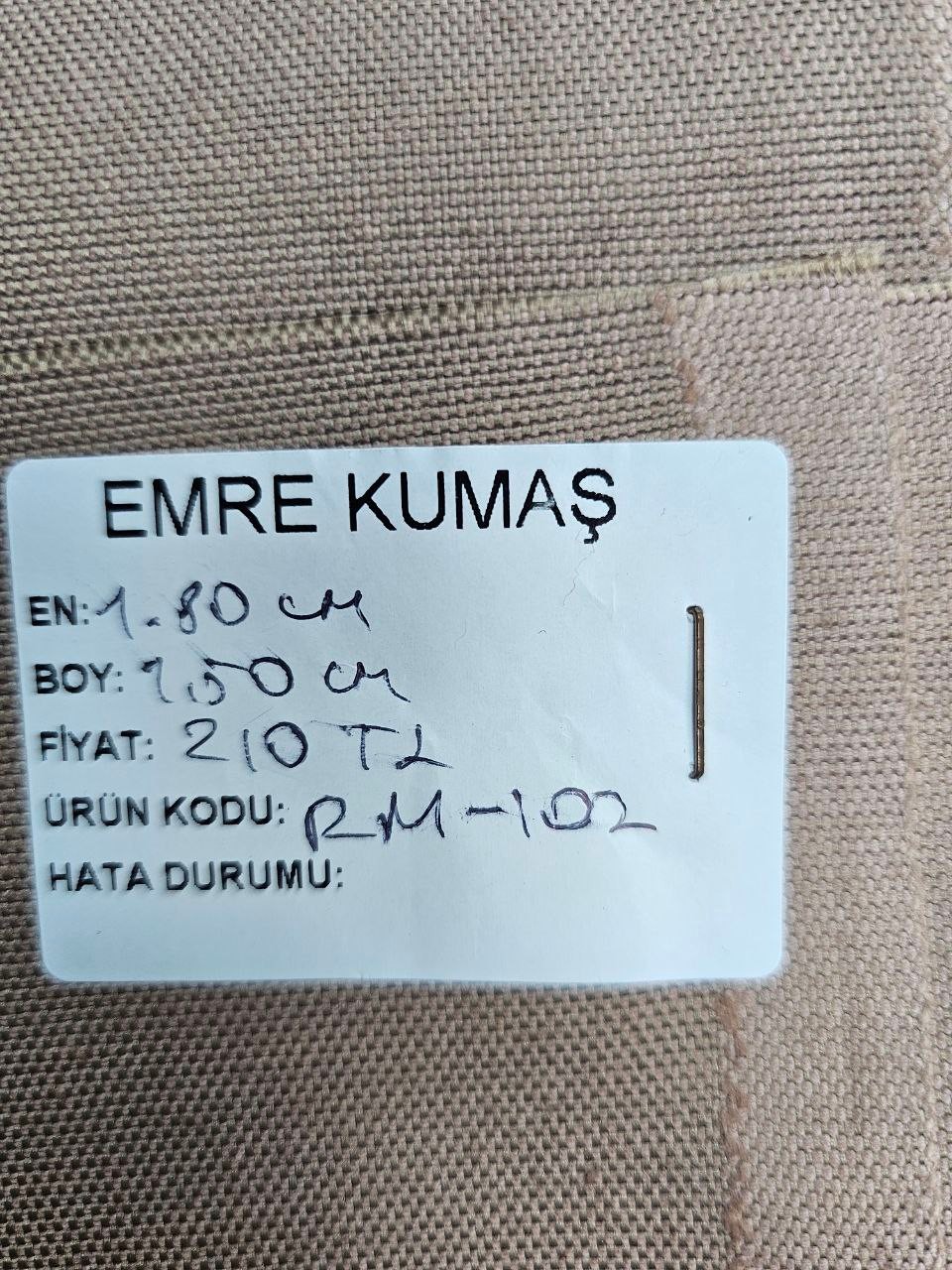 Düz Renk Duck Kumaş
