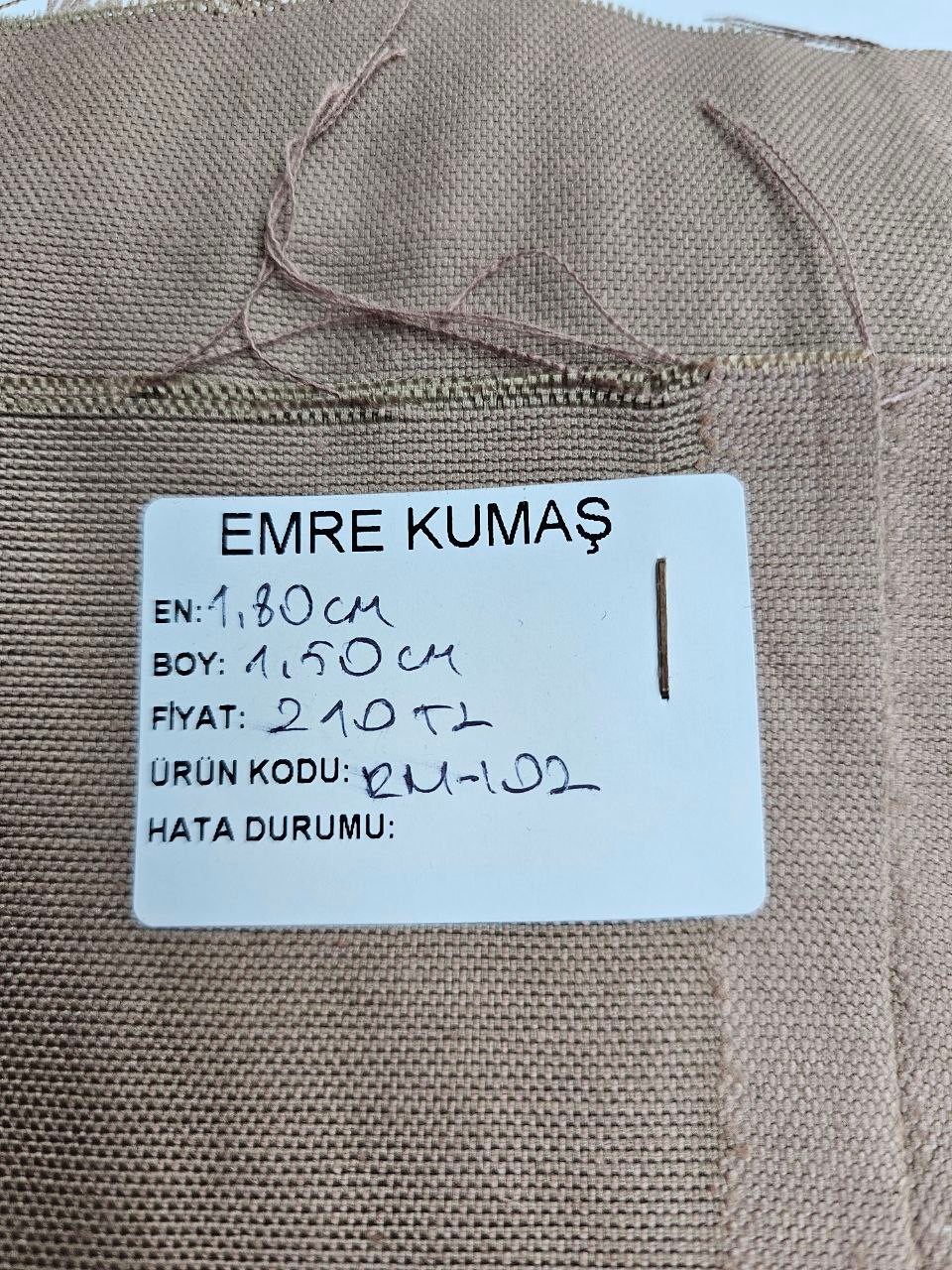 Camel Renk Duck Kumaş