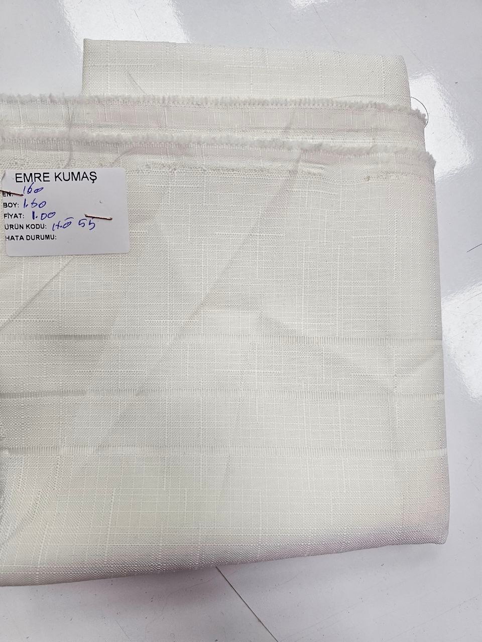Ekru Ajurlu İsveç Keteni Kumaş