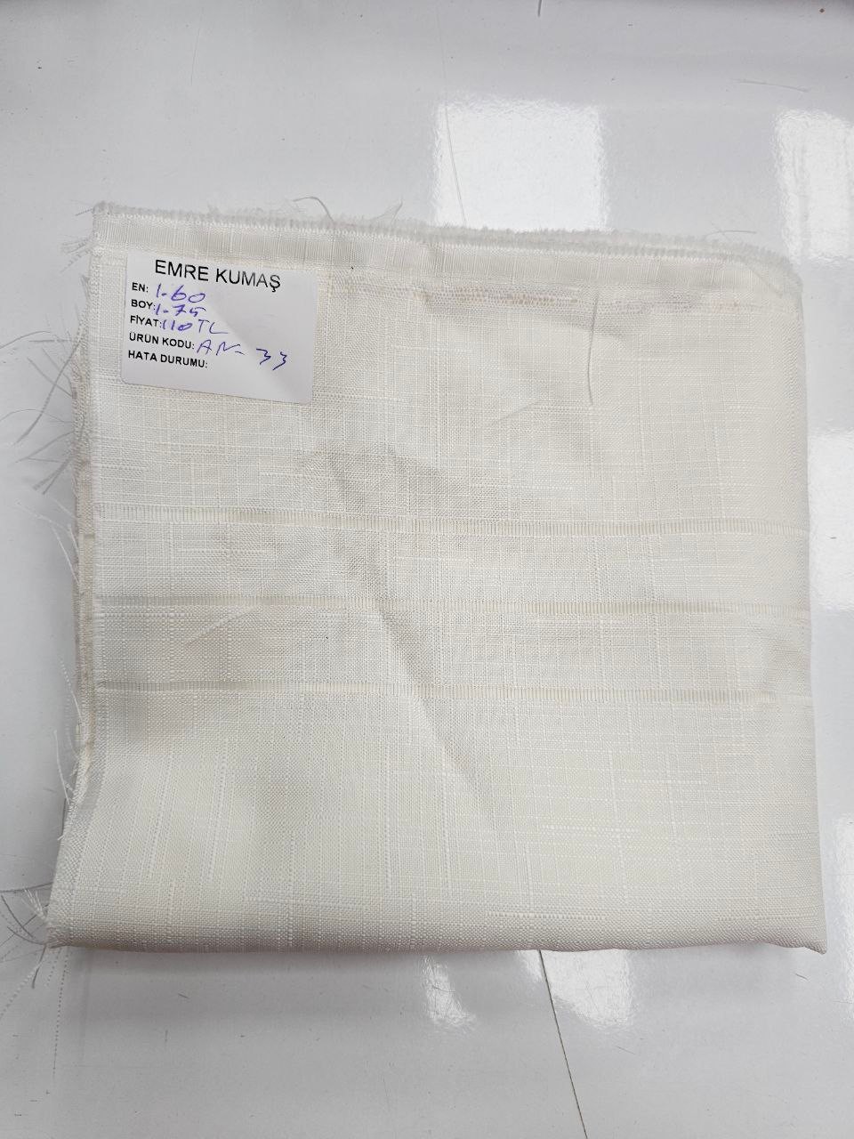 Ecru Openwork Swedish Linen Fabric