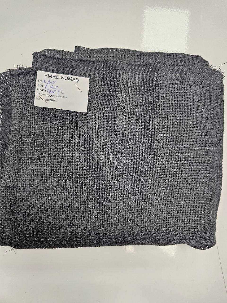 Füme Renk Linen Kumaş