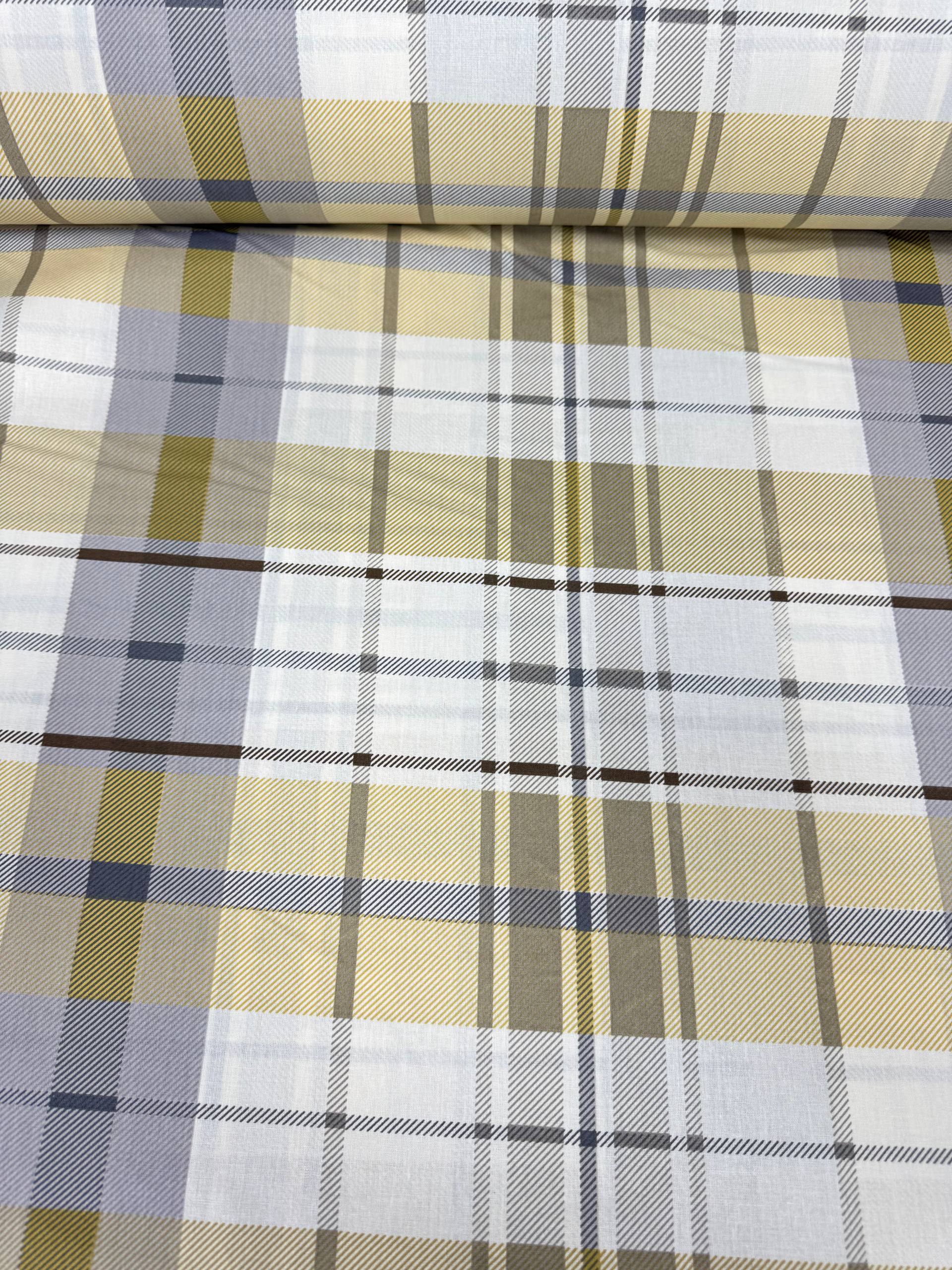 Premier Lotus Flower Pattern 100% Cotton Poplin Duvet Cover Fabric - Sarı