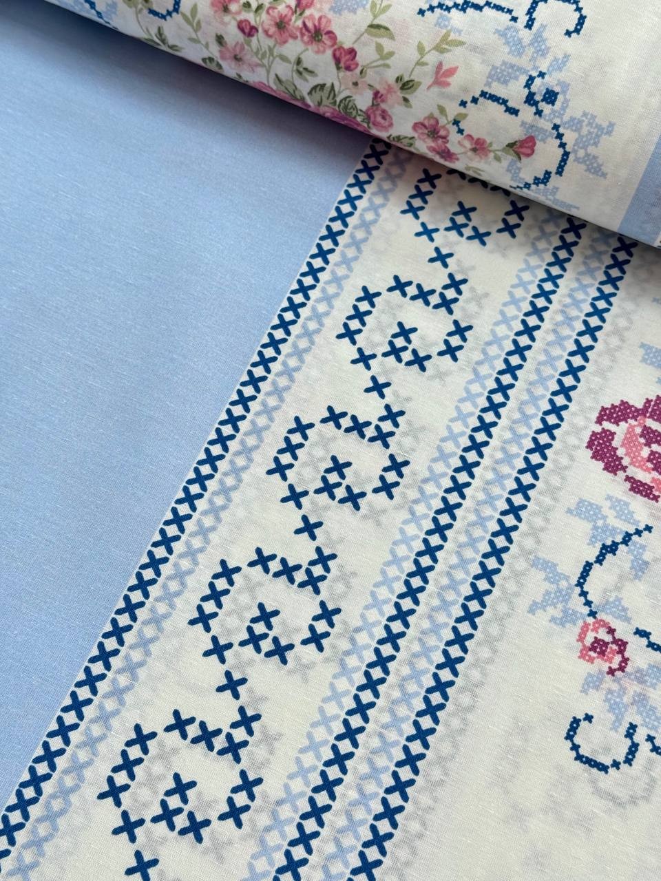 Pierre Cardin Desenli Nevresimlik Poplin Kumaş
