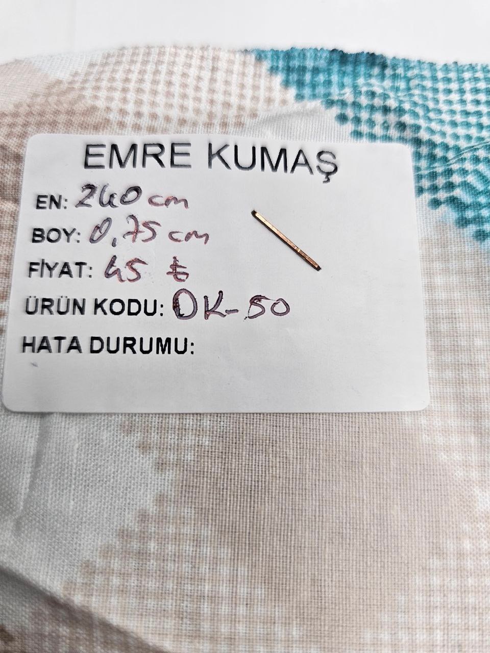 Ekose Desenli Nevresimlik Poplin Kumaş