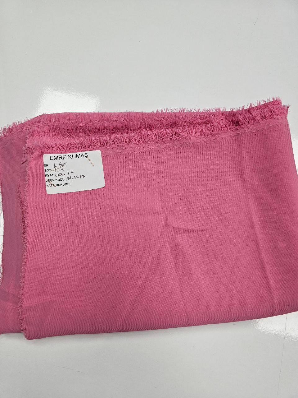 Pembe Renk Krep Kumaş