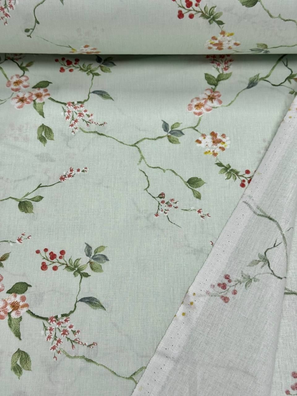 Wella Ihlamur Desen %100 Pamuk Nevresimlik Poplin Kumaş