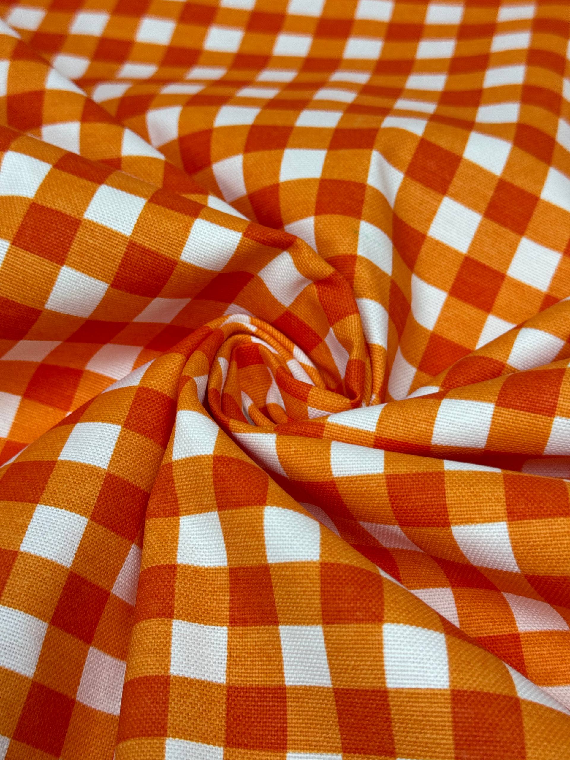 Black Checkered Duck Fabric - Duck Cloth