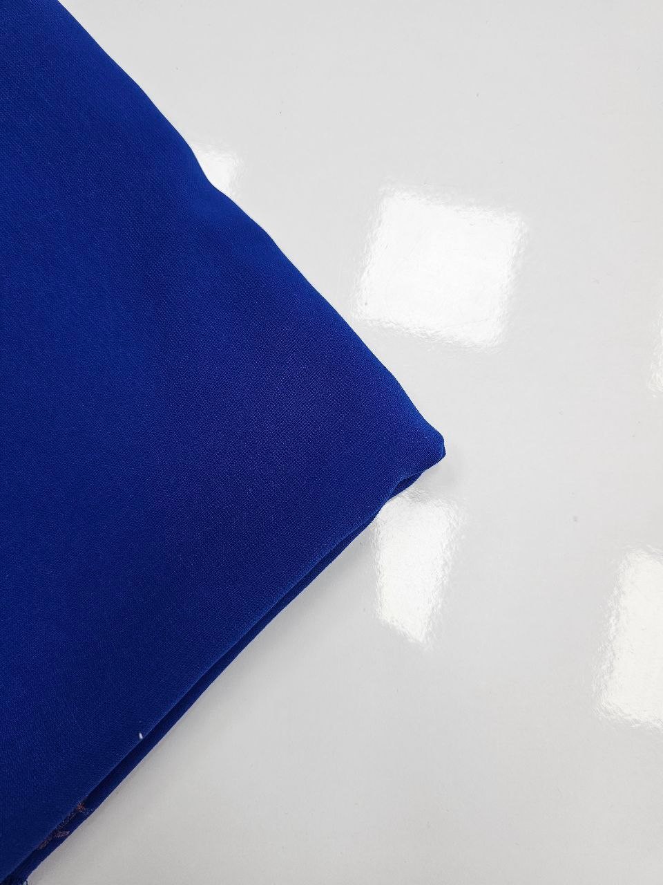 Saxe Blue Color Crepe Fabric