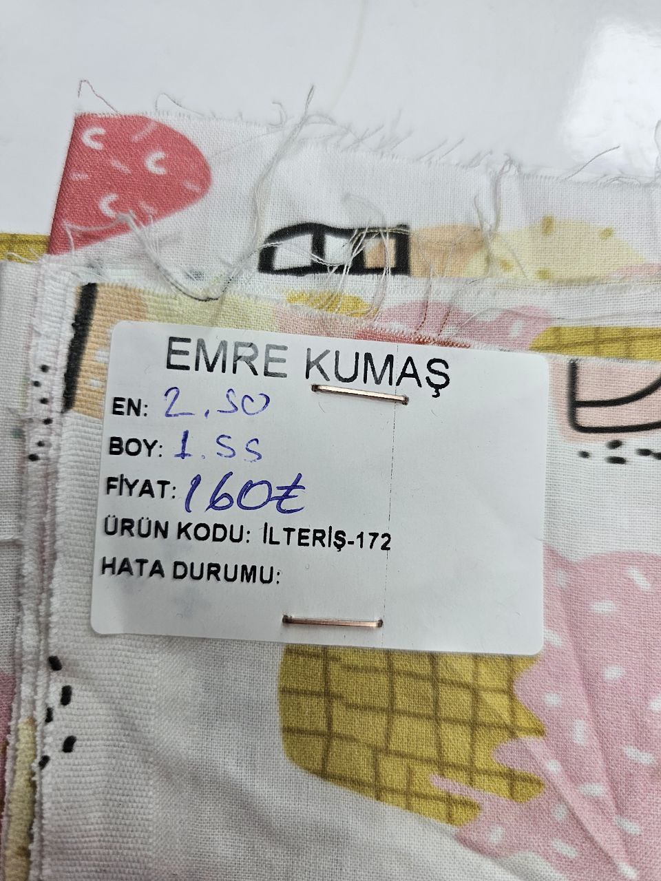 Desenli Nevresimlik Poplin Kumaş