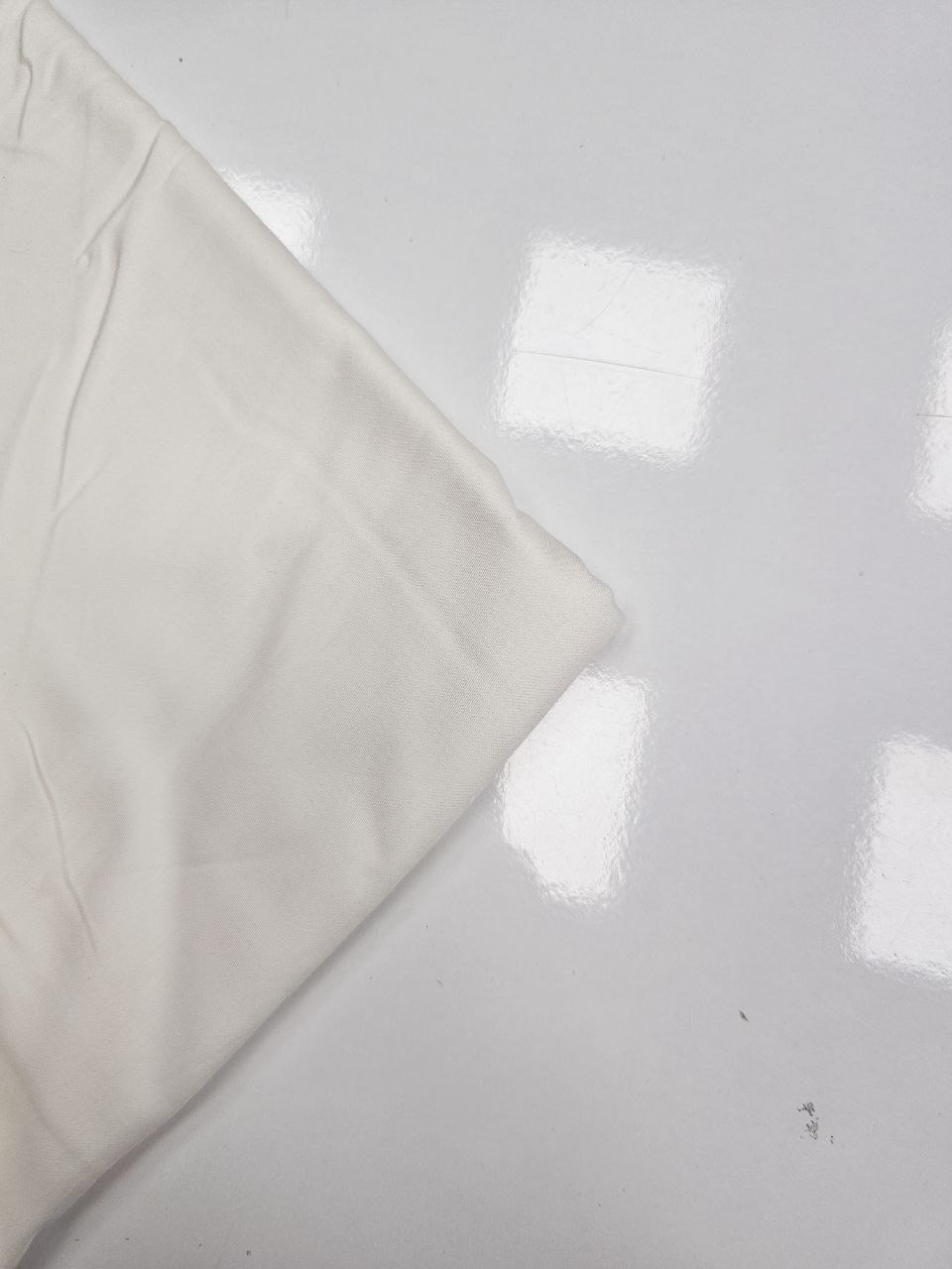 Ecru Color Matte Cotton Satin Fabric