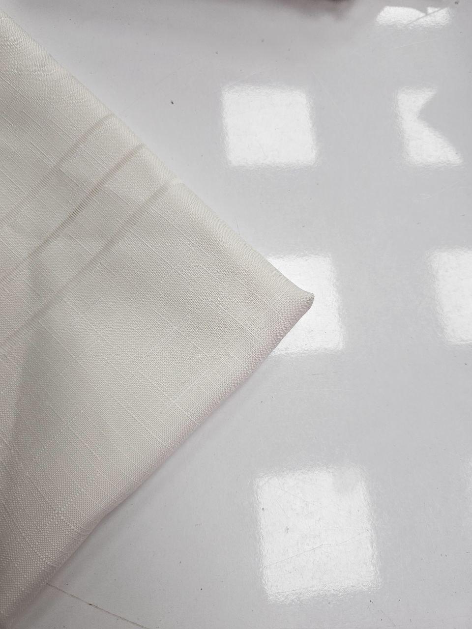 Ecru Openwork Swedish Linen Fabric