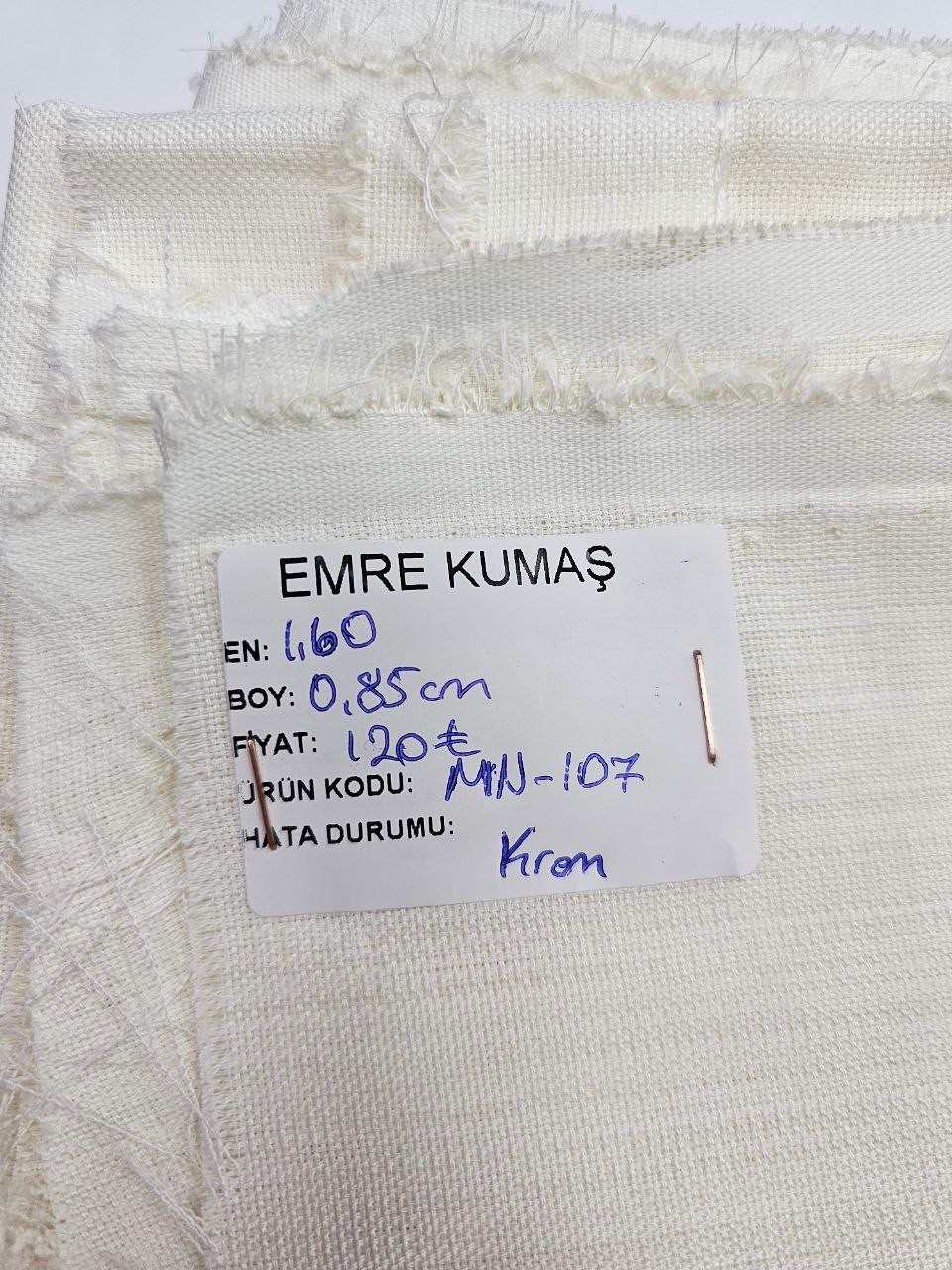 Krem Renk Simsiz Gardenya Kumaş