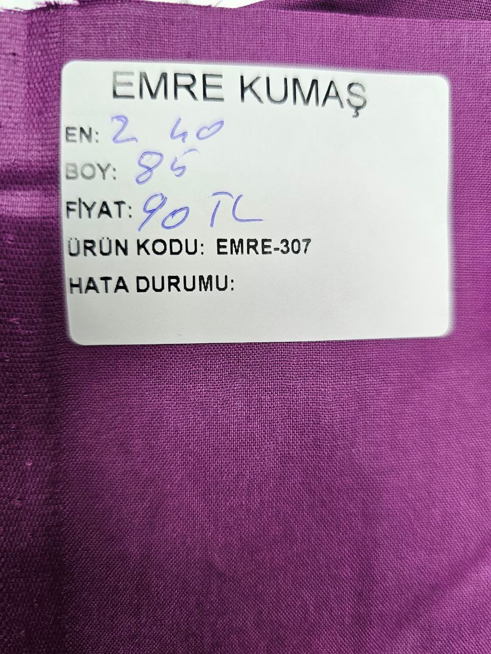 Mor Renk Nevresimlik Poplin Kumaş