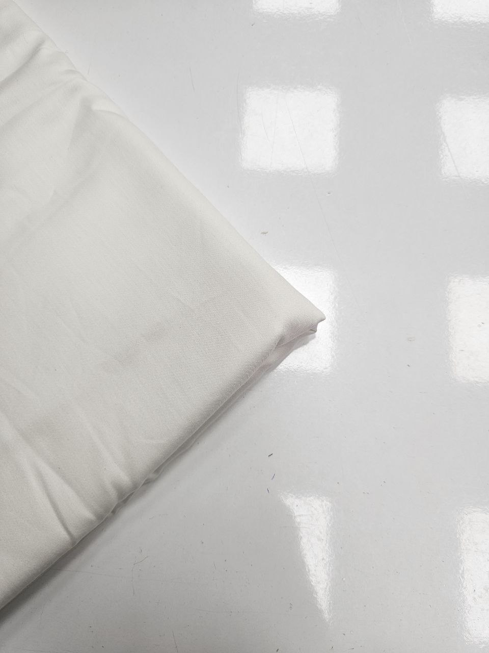 Ekru Renk Mat Pamuk Saten