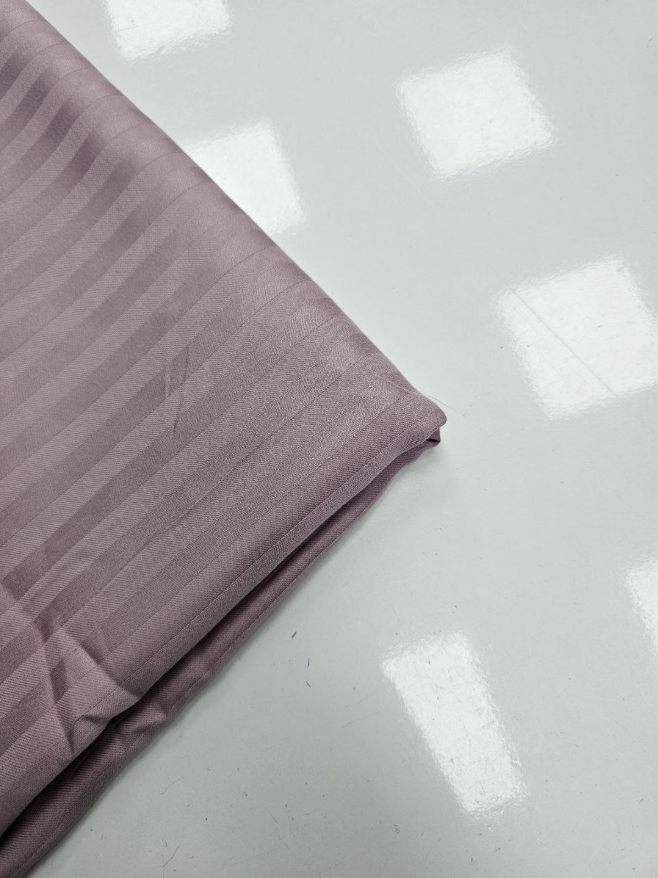 Çizgili Desen Pamuk Saten