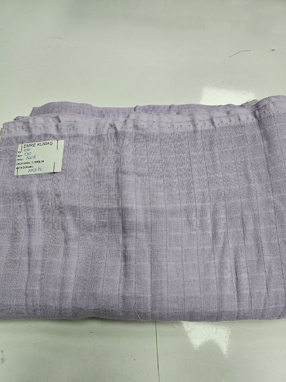 Lila Renk Müslin Kumaş