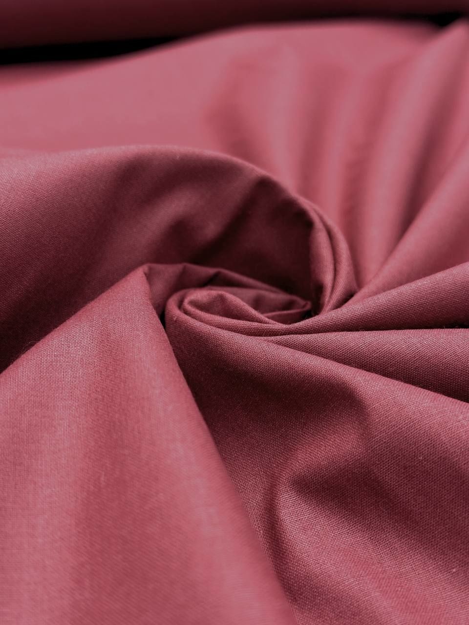 Bordo Nevresimlik Organik Poplin Kumaş