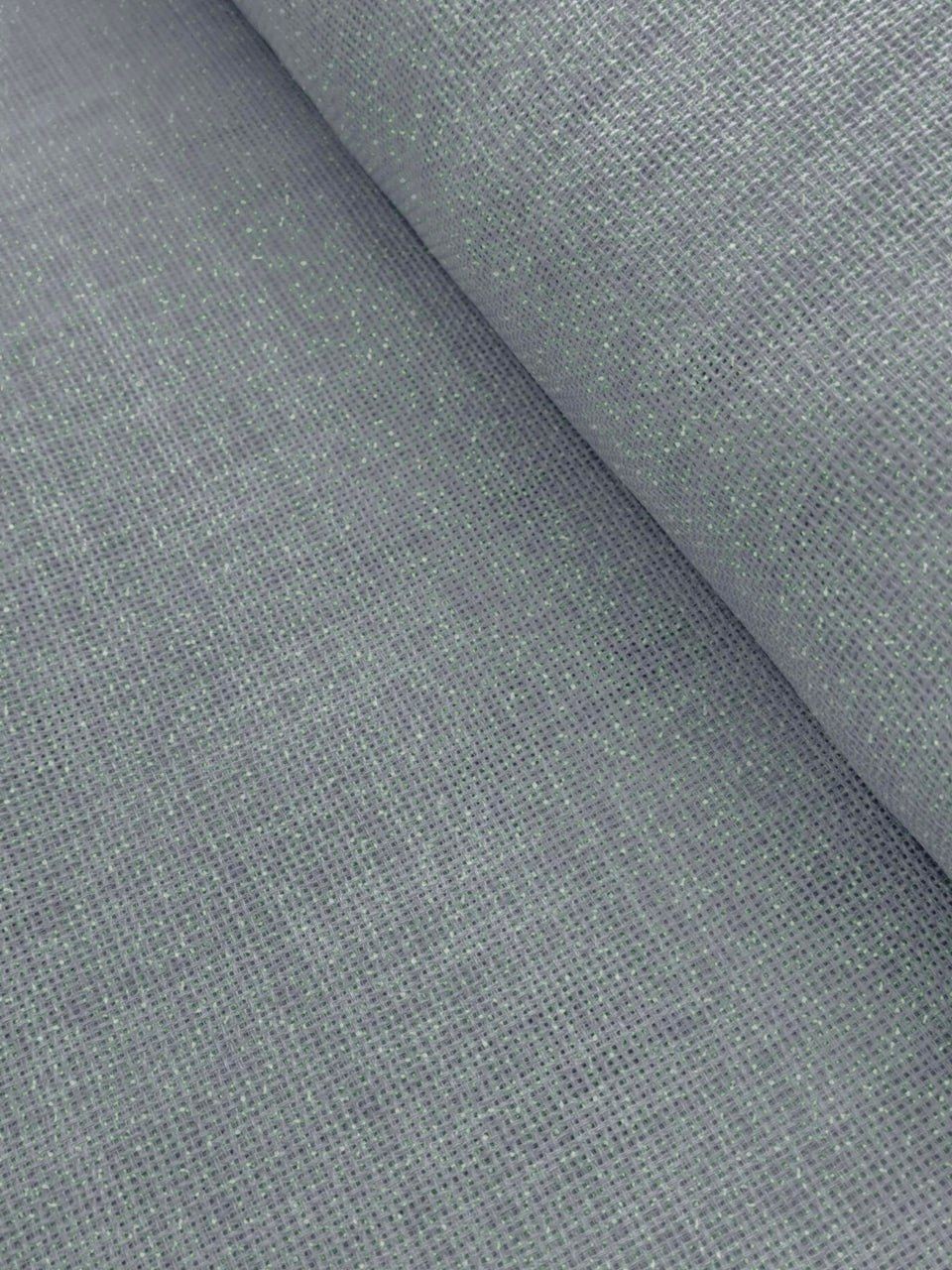 Gri Simli Linen Kumaş