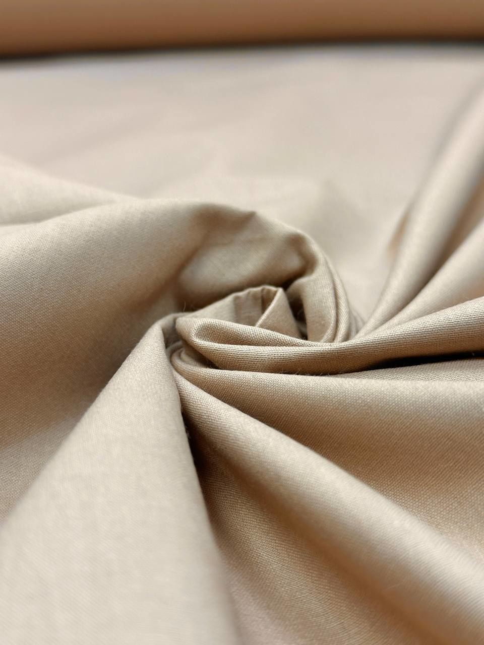 Camel Nevresimlik Organik Poplin Kumaş