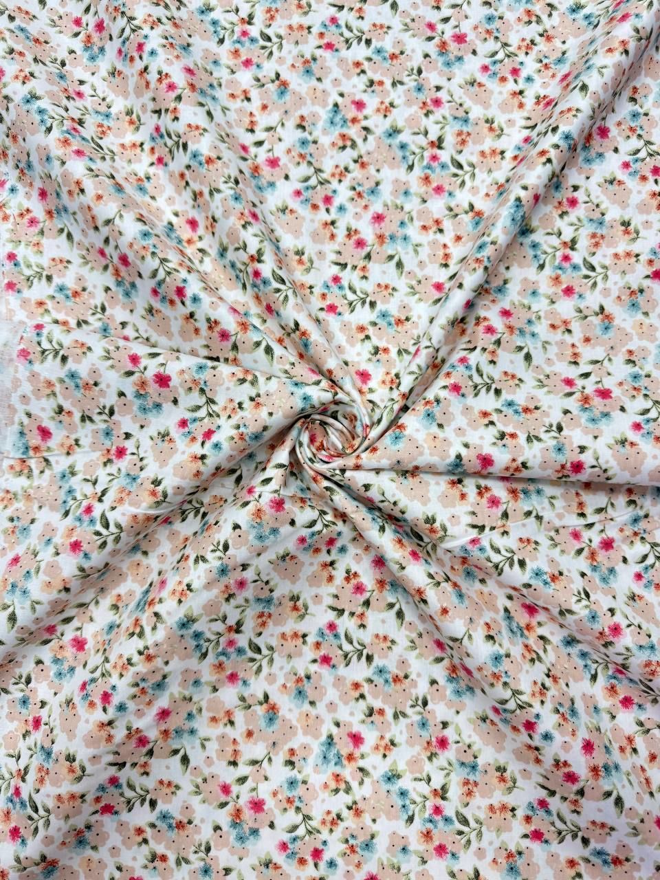 غطاء لحاف ويلا بنقشة زهور من القطن بنسبة 100%، مصنوع من قماش البوبلين