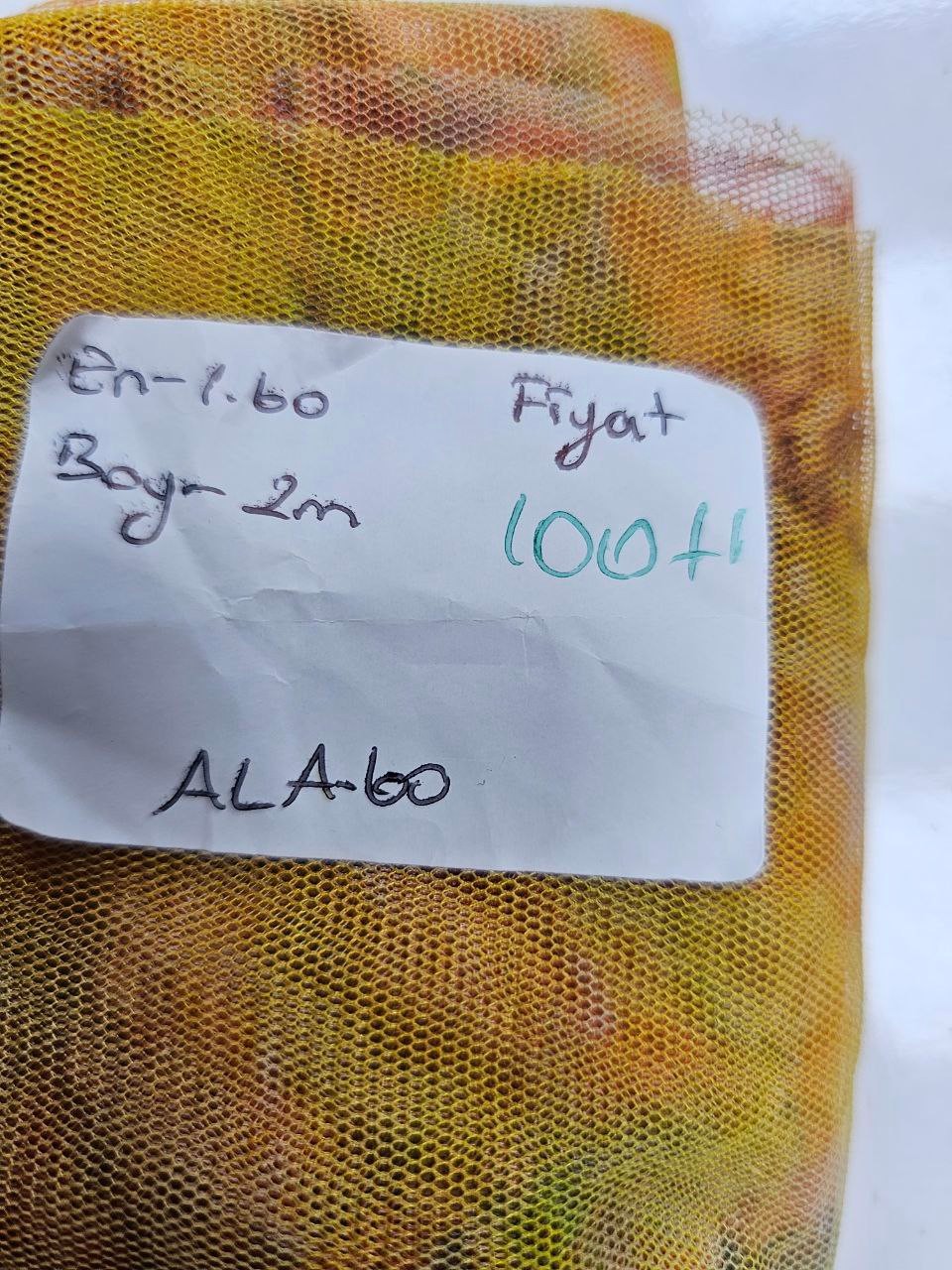 Likralı Otantik Desenli Giyimlik Tül Kumaş