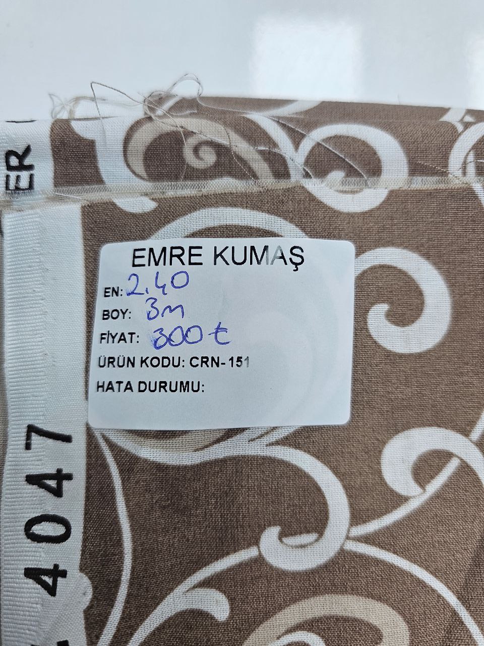 Desenli Nevresimlik Poplin Kumaş
