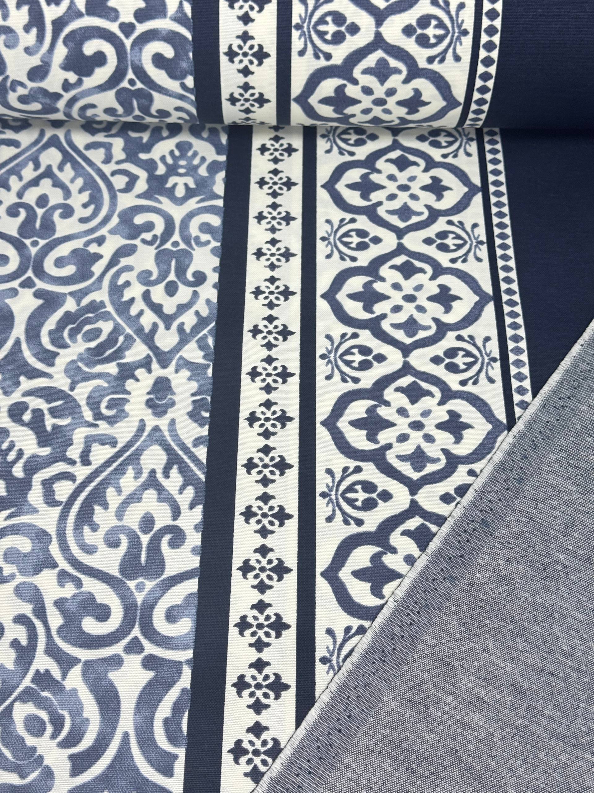 Black Checkered Duck Fabric - Duck Cloth