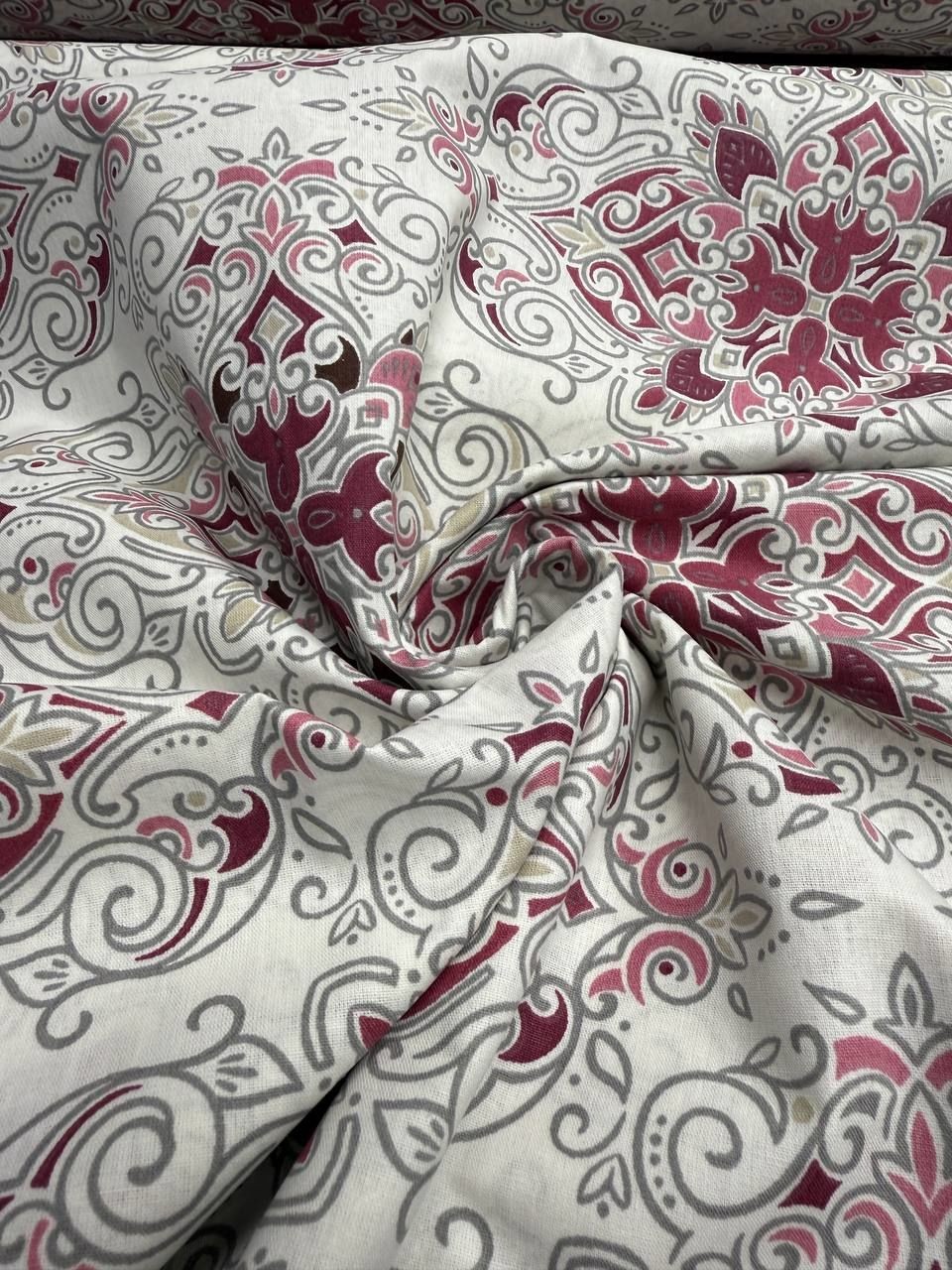 Premier Çini Motif Desen %100 Pamuk Nevresimlik Poplin Kumaş