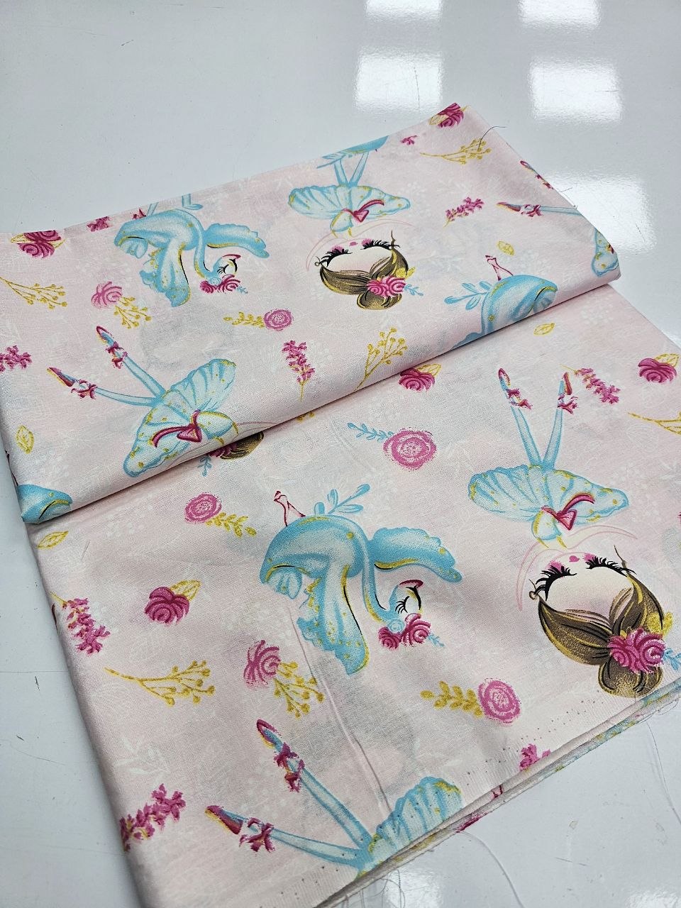 Desenli Nevresimlik Poplin Kumaş