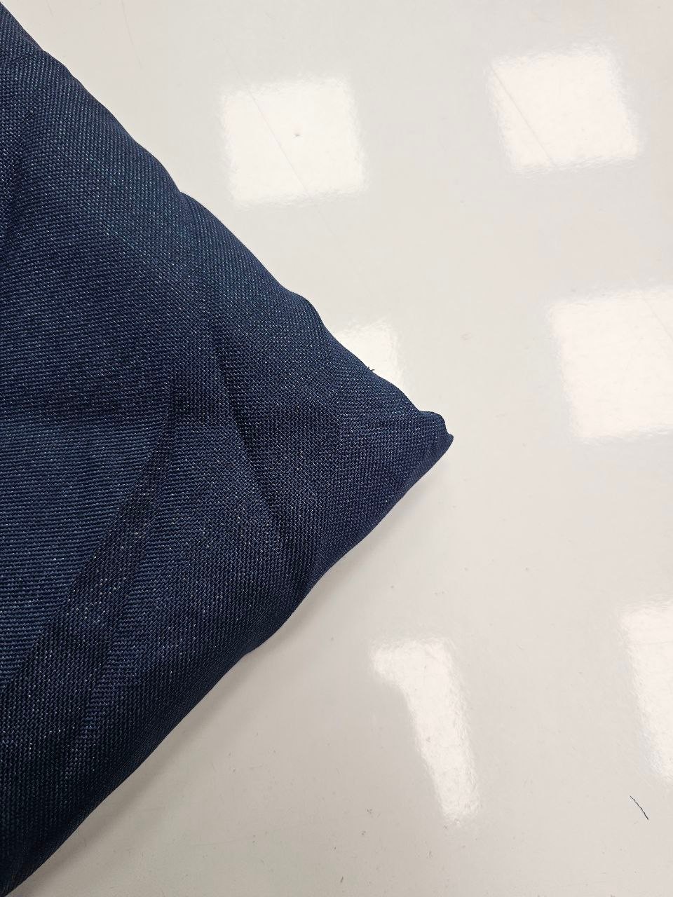 Navy Blue Glittery Gardenia Fabric