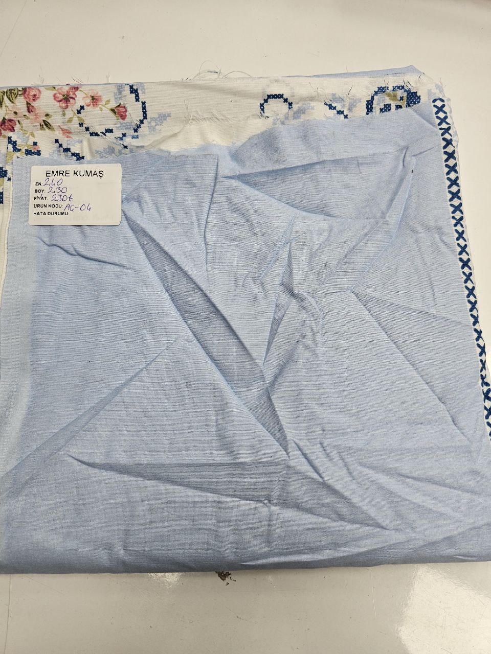 Desenli Nevresimlik Poplin Kumaş