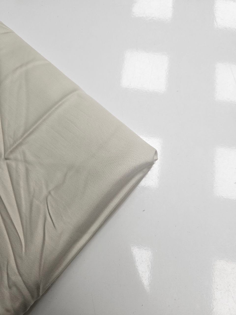Stone Color Matte Cotton Satin Fabric