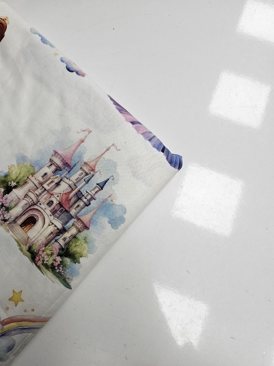 Desenli Nevresimlik Poplin Kumaş