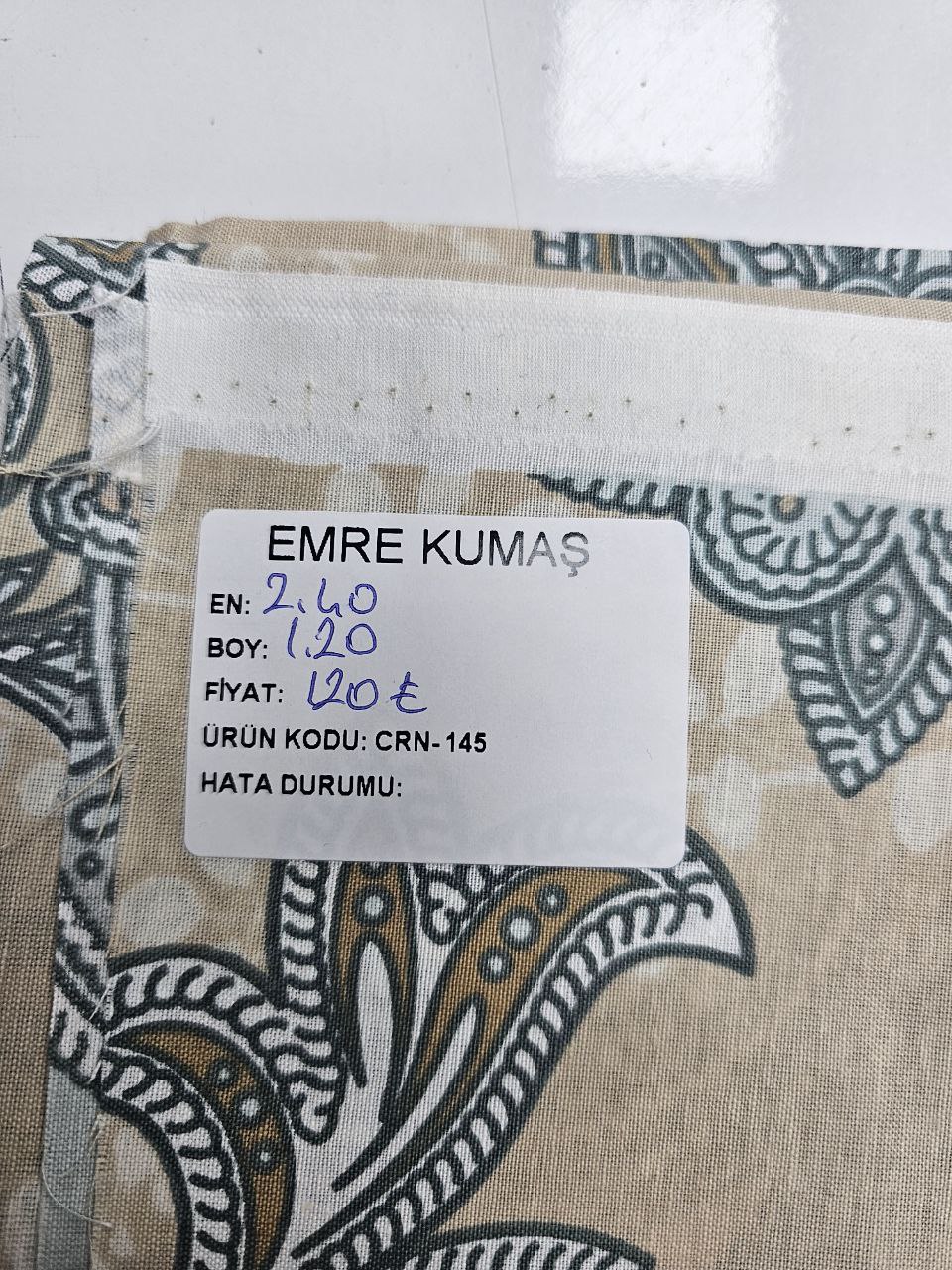 Desenli Nevresimlik Poplin Kumaş