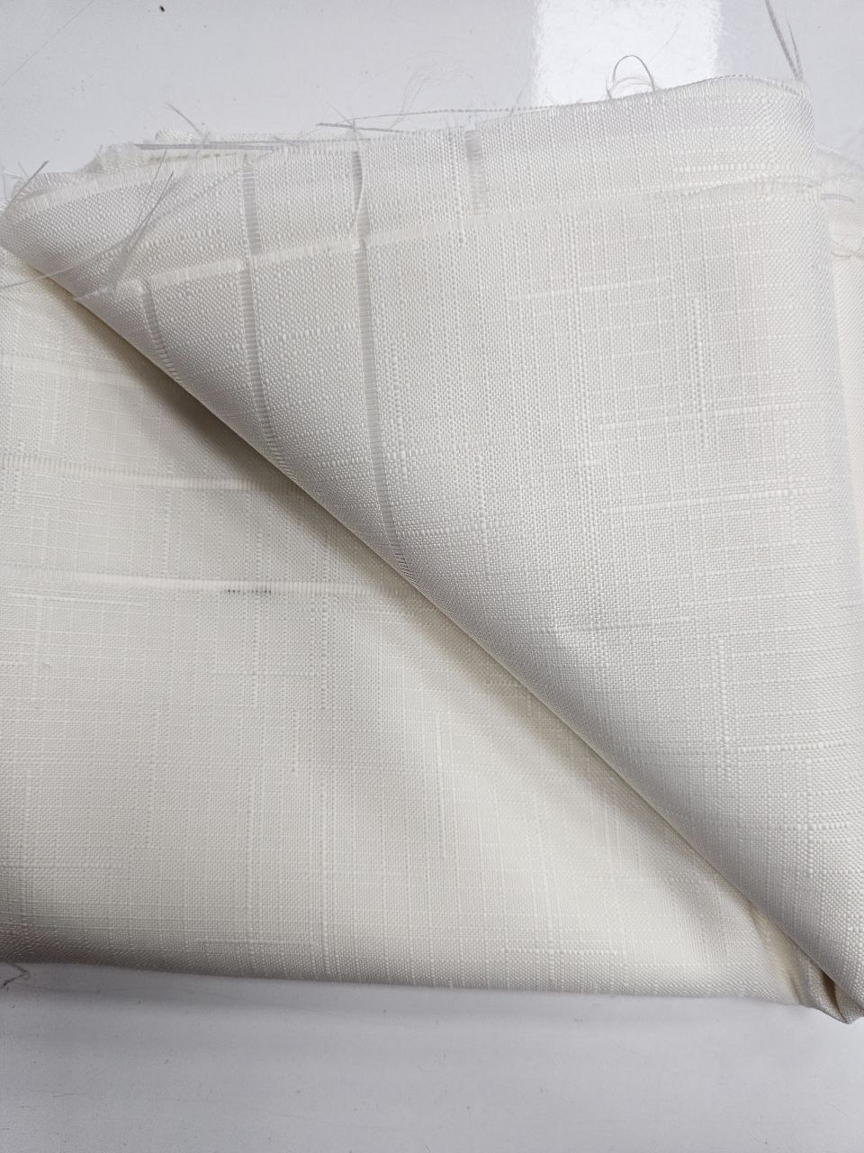 Ecru Openwork Swedish Linen Fabric