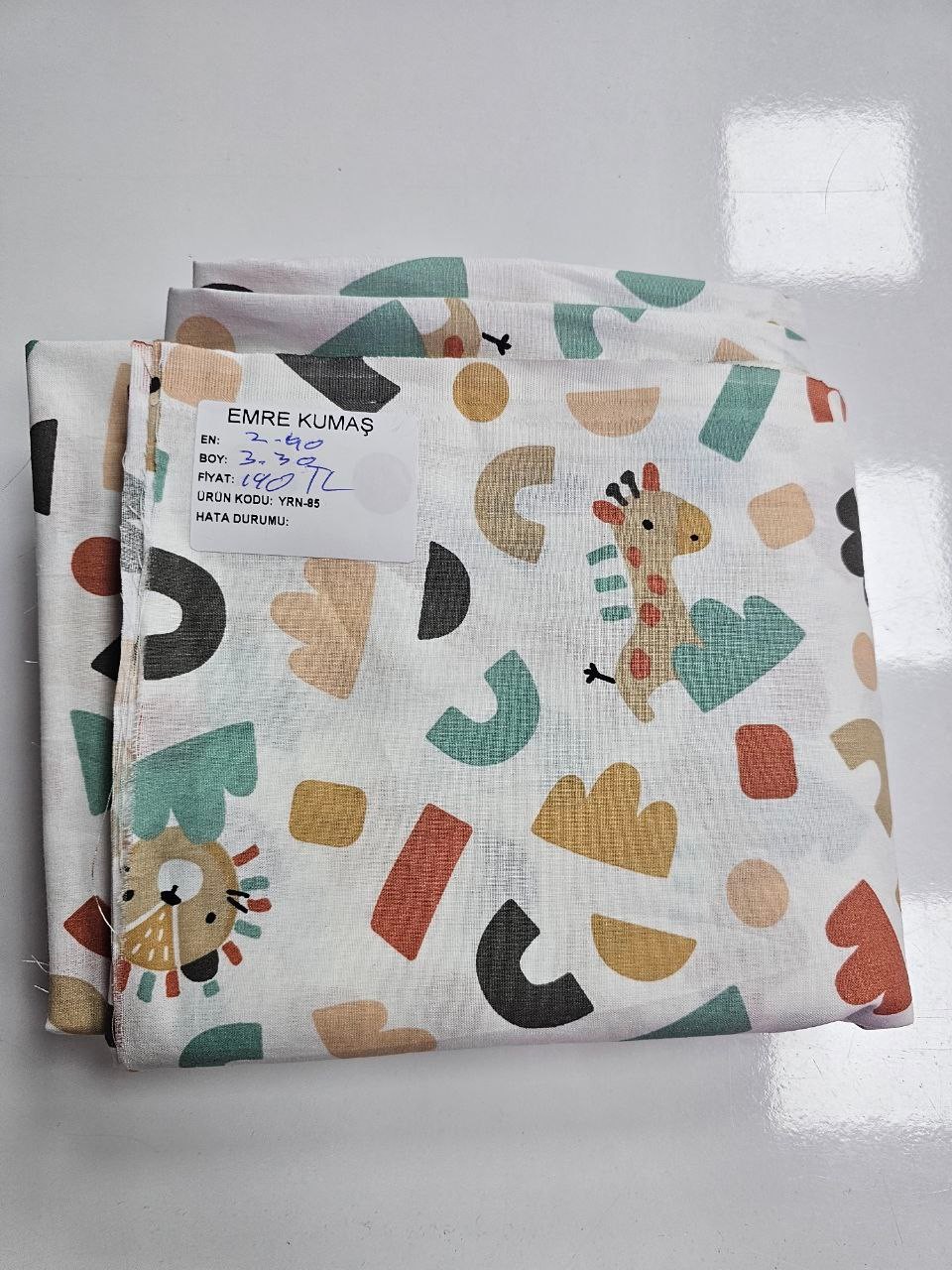 Oyuncak Blokları Desenli Giyimlik Poplin Kumaş