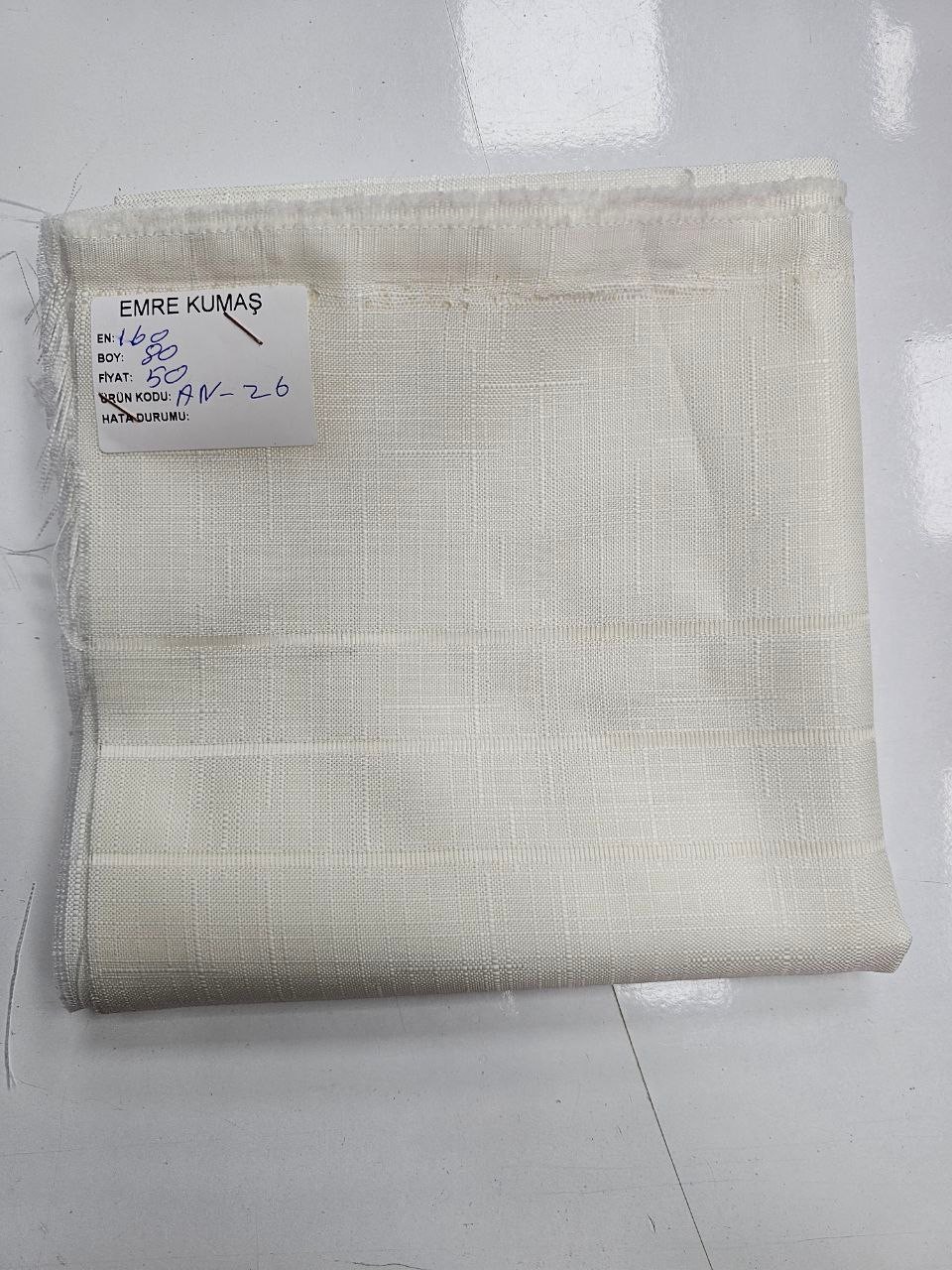 Ecru Openwork Swedish Linen Fabric