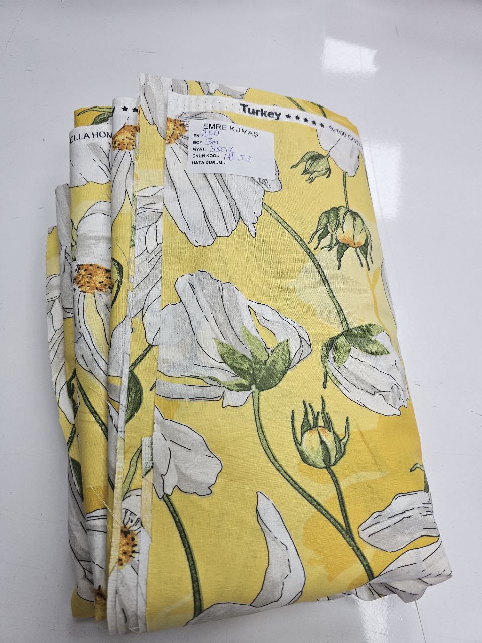 Desenli Nevresimlik Poplin Kumaş