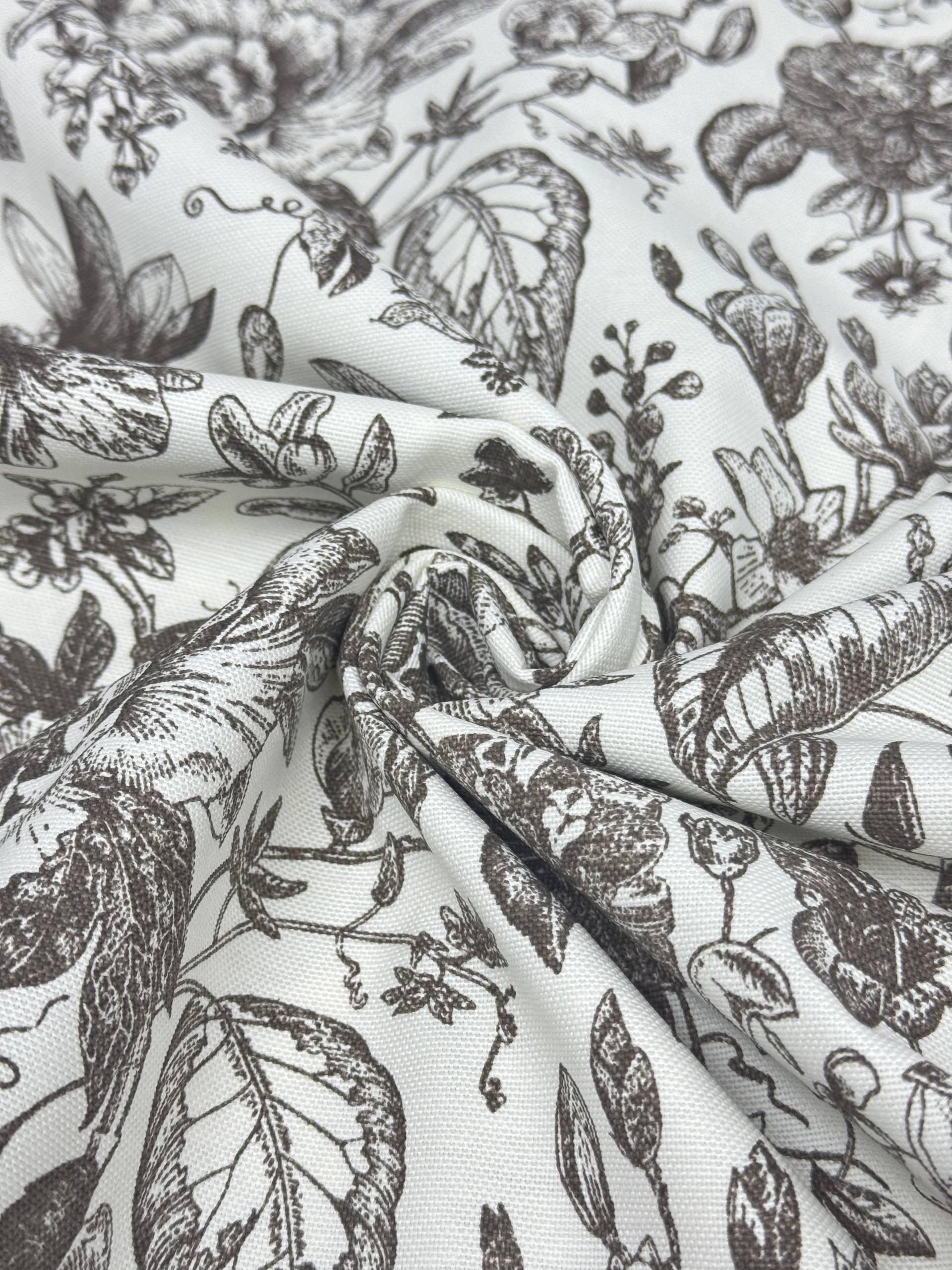 Black Checkered Duck Fabric - Duck Cloth