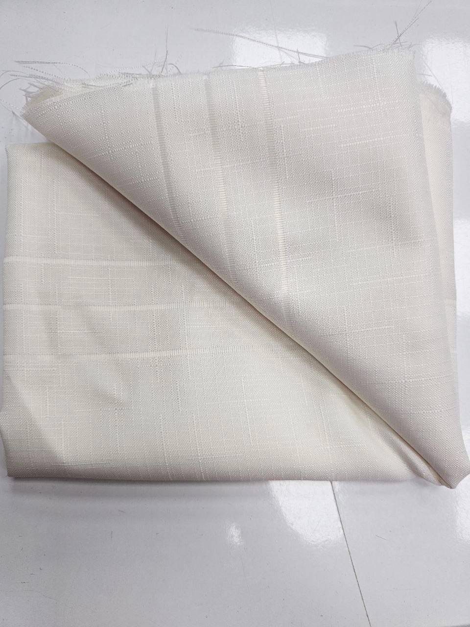 Ecru Openwork Swedish Linen Fabric