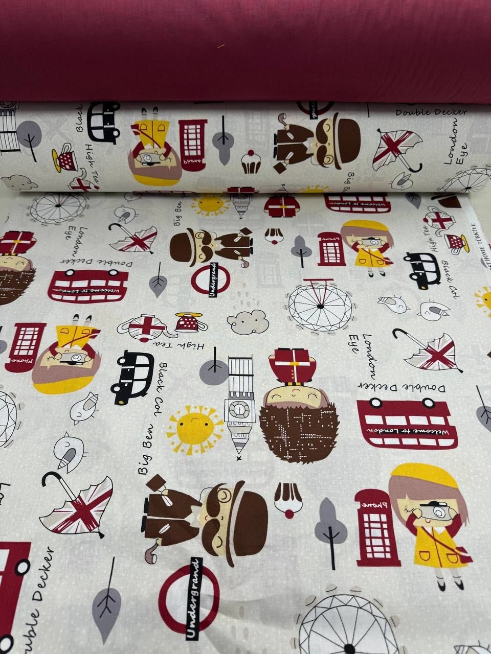 Çocuk Desenli Nevresimlik Poplin Kumaş