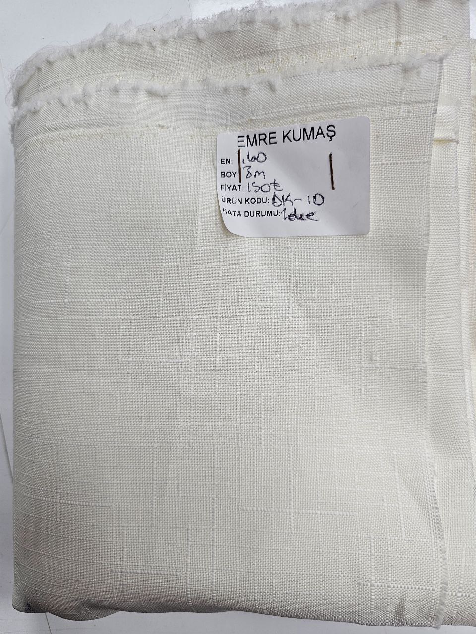 Ecru Swiss Linen Fabric without Openwork