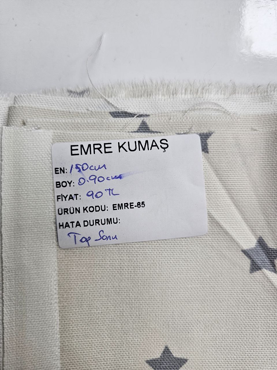 Desenli Duck Kumaş