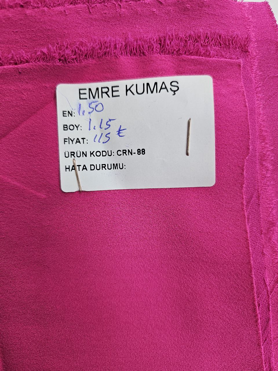 Düz Renk Giyimlik Krep Kumaş