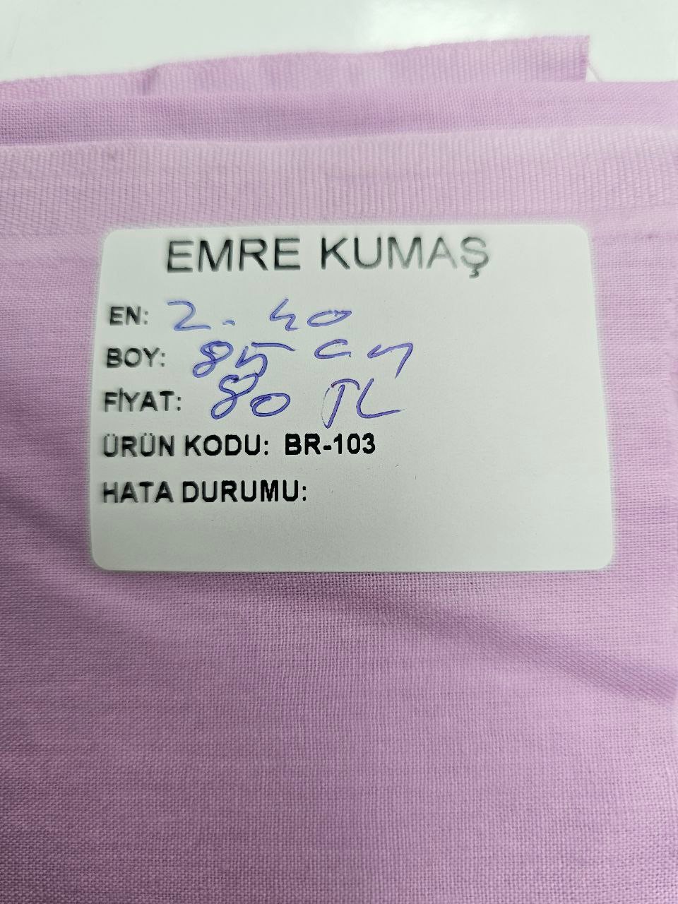 Lila Renk Nevresimlik Poplin Kumaş