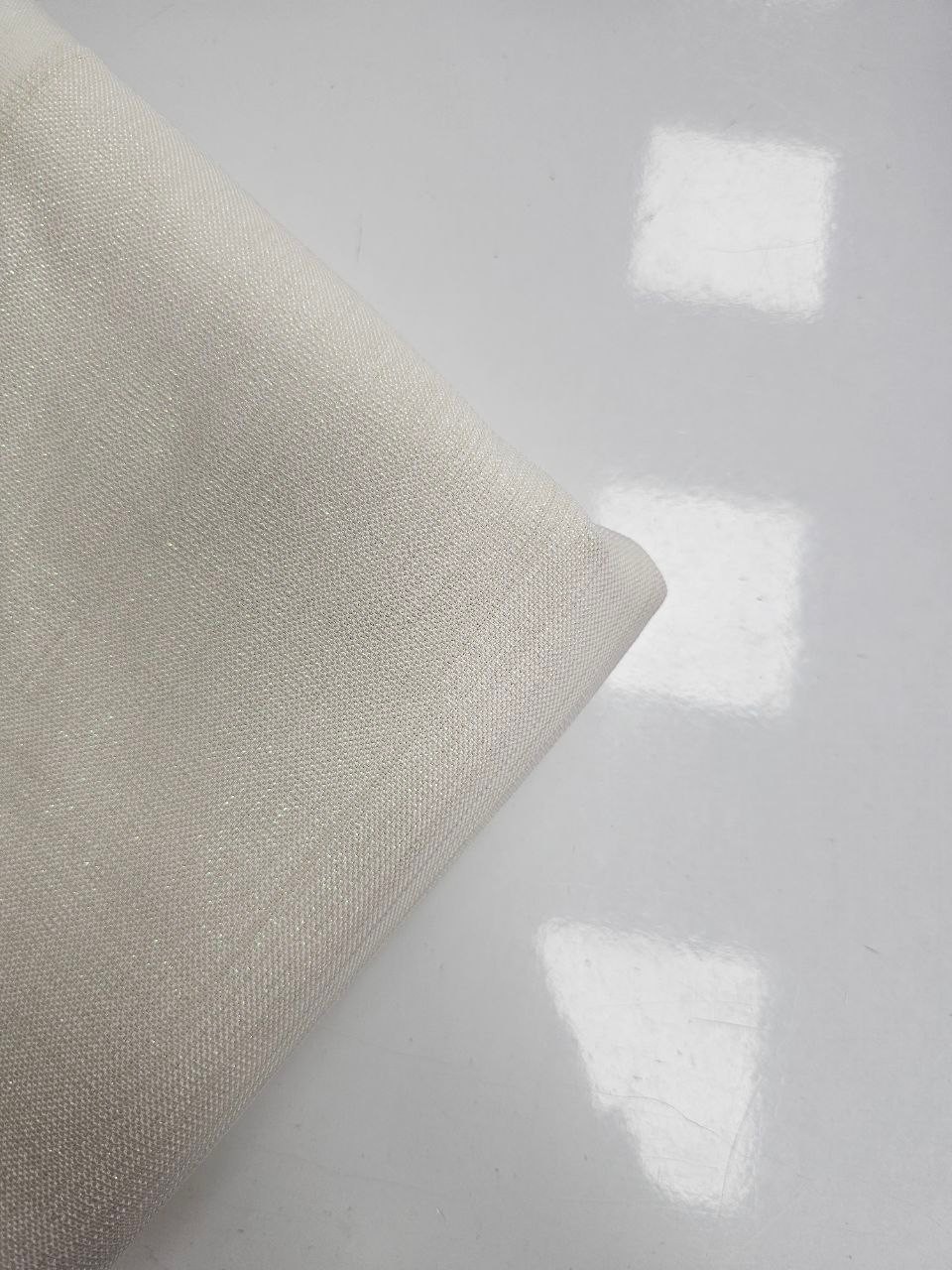 Cream Glitter Gardenia Fabric