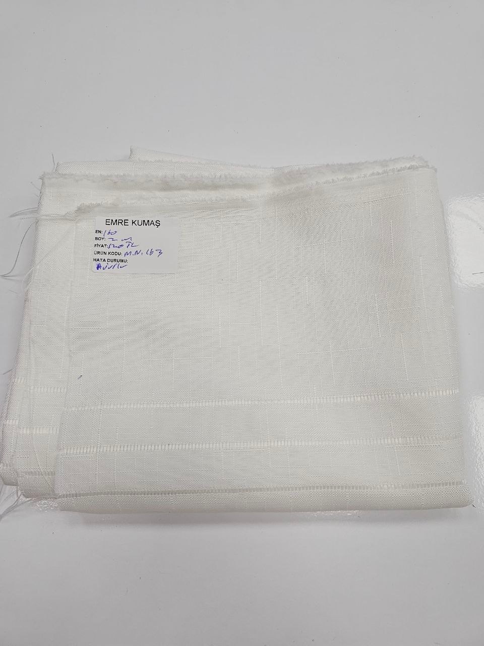 Ecru Openwork Swedish Linen Fabric