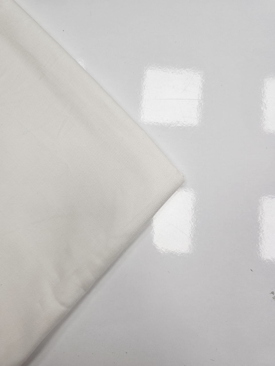 Ecru Color Matte Cotton Satin Fabric