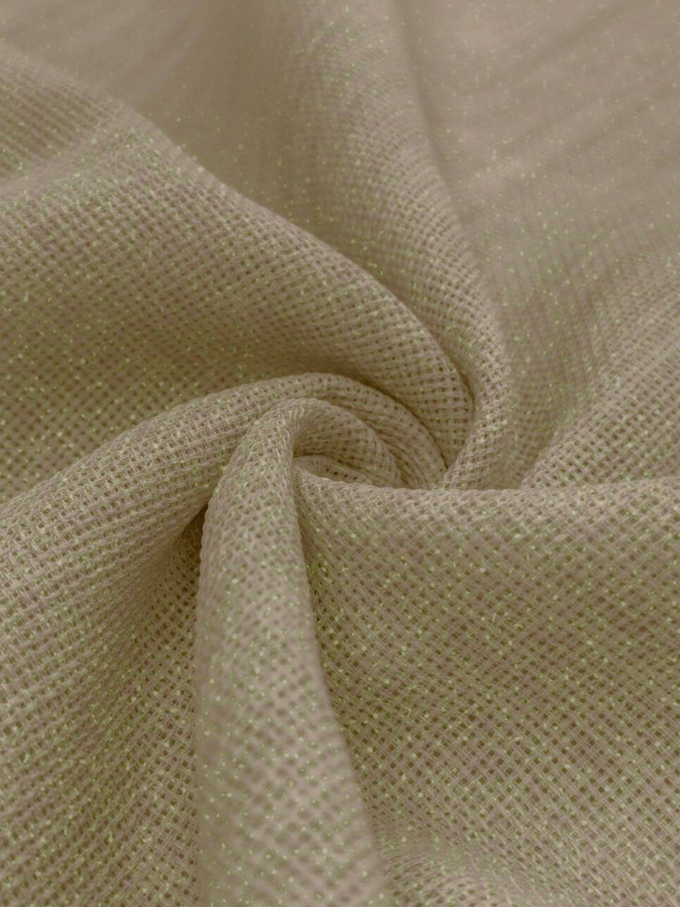 Koyu Kapuçino Simli Linen Kumaş
